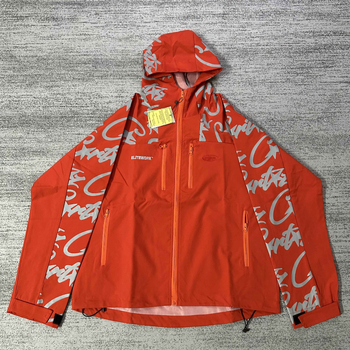 Palton masculin în stil stradal, guler înalt, fermoar, croială lejeră, buzunare laterale, broderie jacquard