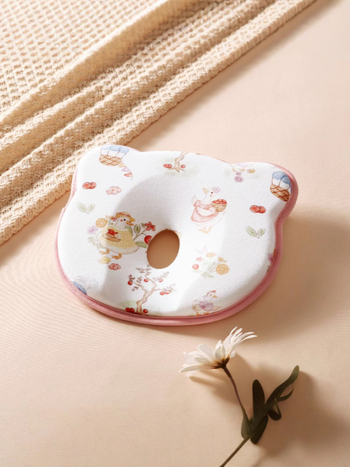 Naujagimių U formos galvos formavimo pagalvė, 100% medvilnė, anti-plokščiai galvai, tinkama kūdikiams nuo gimimo iki 12 mėnesių