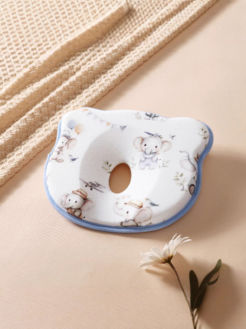 Naujagimių U formos galvos formavimo pagalvė, 100% medvilnė, anti-plokščiai galvai, tinkama kūdikiams nuo gimimo iki 12 mėnesių