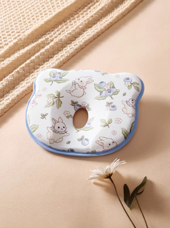 Naujagimių U formos galvos formavimo pagalvė, 100% medvilnė, anti-plokščiai galvai, tinkama kūdikiams nuo gimimo iki 12 mėnesių