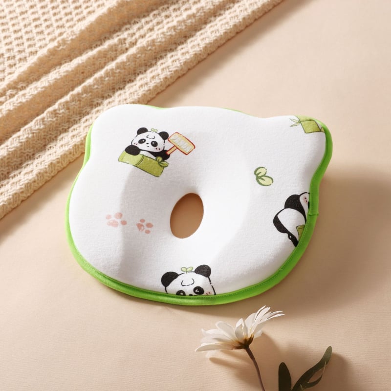 Naujagimių U formos galvos formavimo pagalvė, 100% medvilnė, anti-plokščiai galvai, tinkama kūdikiams nuo gimimo iki 12 mėnesių