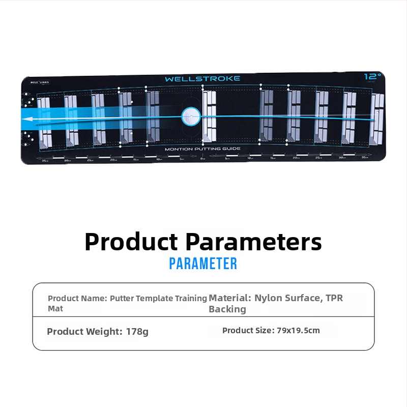 Merlot Golf Putting Track Mat – Nailonas/TPR, Logotipo pritaikymas, Paruošta privatiniam prekių ženklui