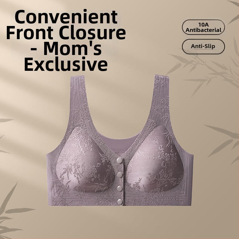 Destiny Year Motinystės liemenėlė be siūlių su priekinio užsegimo, 3/4 puodelis, nailonas, pakėlimo efektas, šoninis krūtinės valdymas