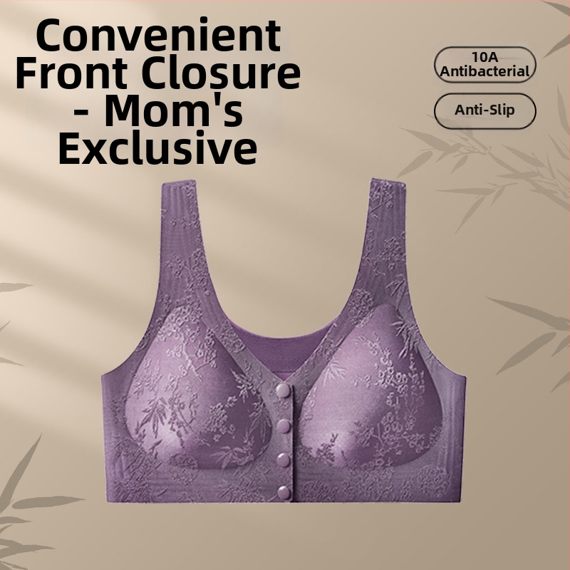 Destiny Year Motinystės liemenėlė be siūlių su priekinio užsegimo, 3/4 puodelis, nailonas, pakėlimo efektas, šoninis krūtinės valdymas