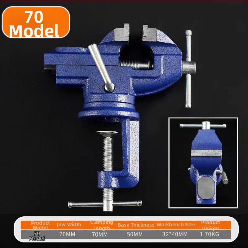 Mini Vise medvaržiams ant darbastalio, liejamo plieno, antimagnetinis, svoris 100