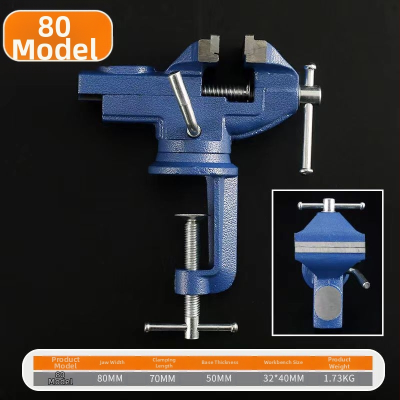 Mini Vise medvaržiams ant darbastalio, liejamo plieno, antimagnetinis, svoris 100