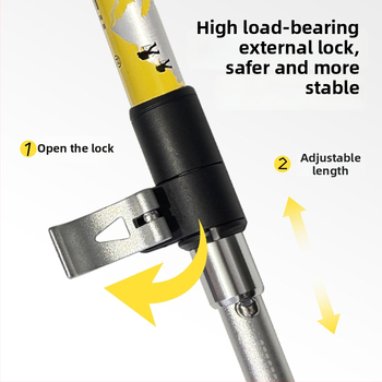 Necasil N82Pro teleszkópos összecsukható túrabot alumínium ötvözetből – cross-country túrázáshoz, 700 g