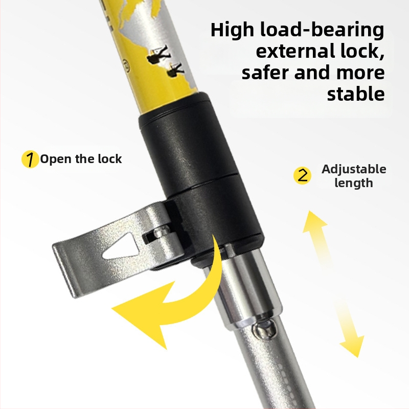 Necasil N82Pro teleszkópos összecsukható túrabot alumínium ötvözetből – cross-country túrázáshoz, 700 g