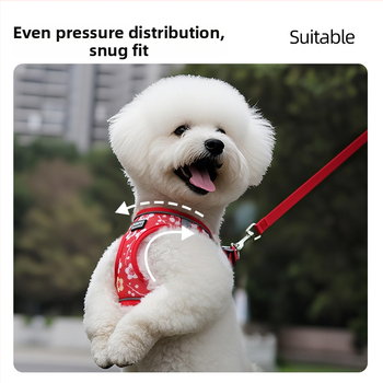 Šuns krūtinės diržas su atšvaitais, patogus, kvėpuojantis, atsparus lūžimui (Poliesteris; krūtinės diržas; neatsiskleidžia; 200 vnt.)