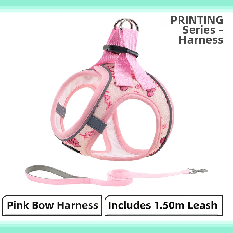 Šuns krūtinės diržas su atšvaitais, patogus, kvėpuojantis, atsparus lūžimui (Poliesteris; krūtinės diržas; neatsiskleidžia; 200 vnt.)