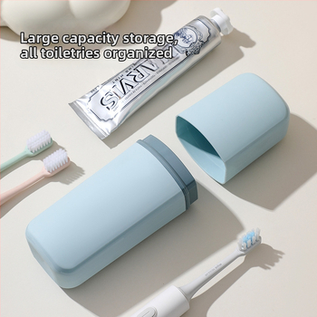 Dantų šepetėlių laikiklis su saugojimo funkcija – PP medžiaga, spausdintas logotipas, pakabinimo būdas: kiti metodai.