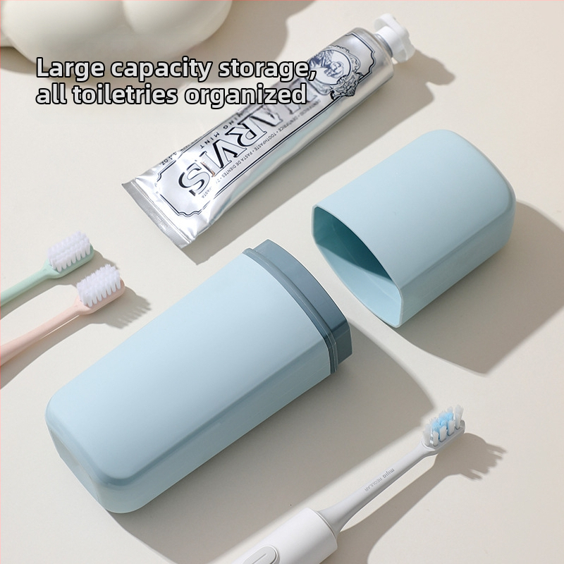 Hammasharja hoidik hoiustamise funktsiooniga – PP materjal, trükitud logo, riputusviis: muud meetodid.