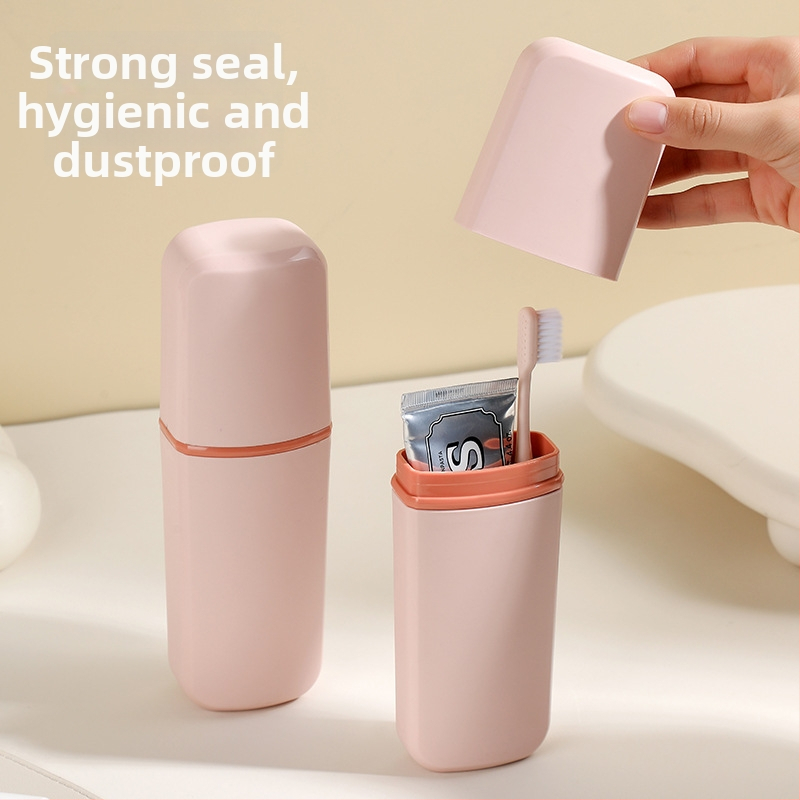 Hammasharja hoidik hoiustamise funktsiooniga – PP materjal, trükitud logo, riputusviis: muud meetodid.