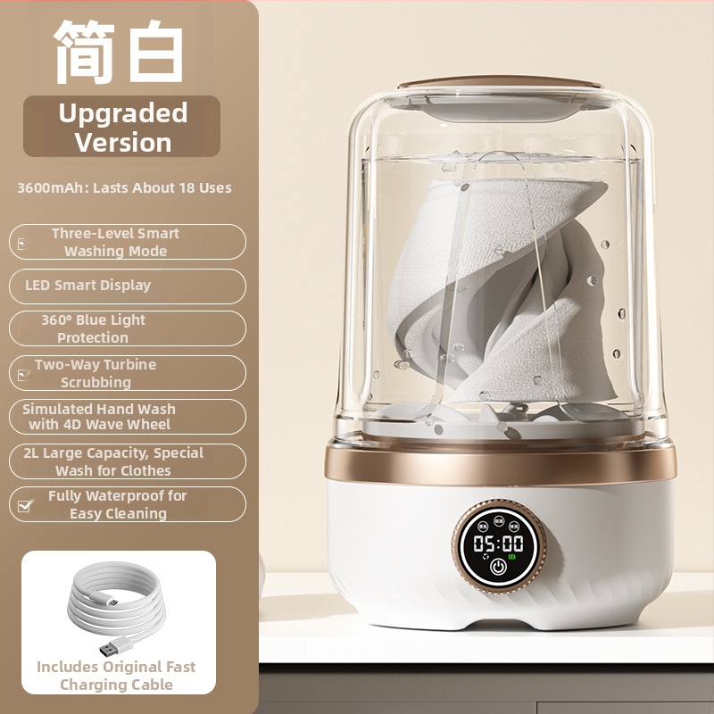Mini intiimsete riiete aurupuhastaja, kaasaskantav USB toide, 3.7V, 901 ml või rohkem mahutavus, mehhaaniline töörežiim