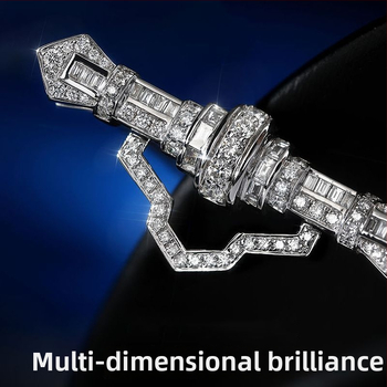 Varinė brošė su bangų ir U formos dizainu, elektroplatinė, INS stilius, unisex aksesuaras