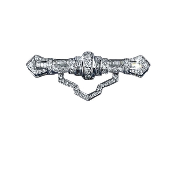 Réz brooch hullámos és U-alakú dizájn, elektroplatált, INS-stílusú, uniszex kiegészítő