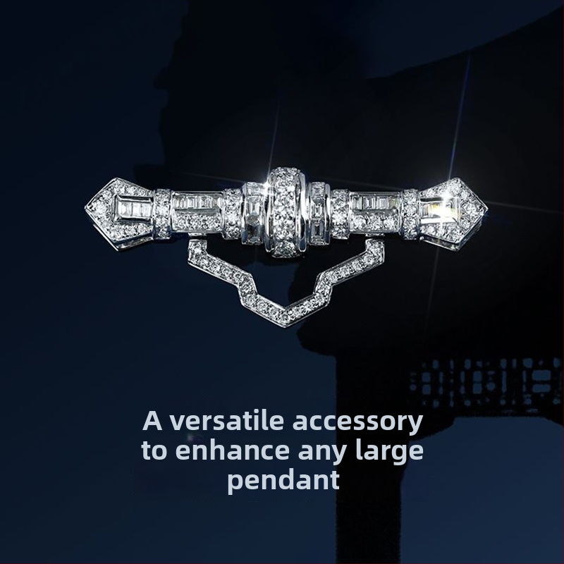 Varinė brošė su bangų ir U formos dizainu, elektroplatinė, INS stilius, unisex aksesuaras