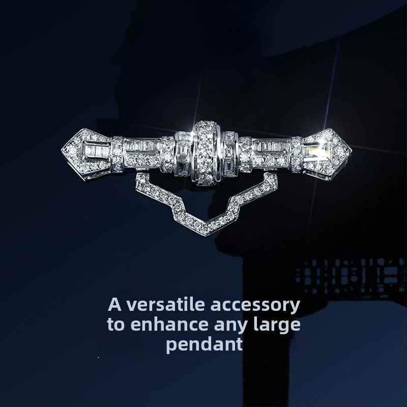 Varinė brošė su bangų ir U formos dizainu, elektroplatinė, INS stilius, unisex aksesuaras