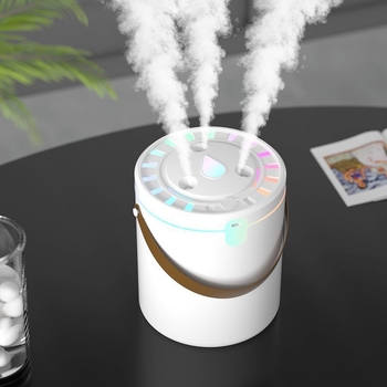 Oro drėkintuvas – tylus, miegamajam, 10 L+ talpa, 3 miglos išėjimai, 41–60 m² aprėptis, nerūdijantis plienas