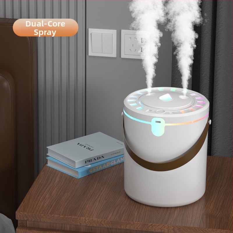 Oro drėkintuvas – tylus, miegamajam, 10 L+ talpa, 3 miglos išėjimai, 41–60 m² aprėptis, nerūdijantis plienas