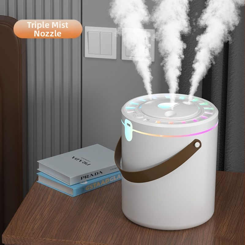 Oro drėkintuvas – tylus, miegamajam, 10 L+ talpa, 3 miglos išėjimai, 41–60 m² aprėptis, nerūdijantis plienas