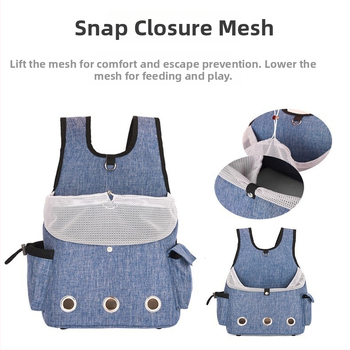 Katės nešiojimo krepšys, poliesteris, talpa 1000 ml, prekės kodas 009, OEM pritaikymas, vidutinė tvirtumas