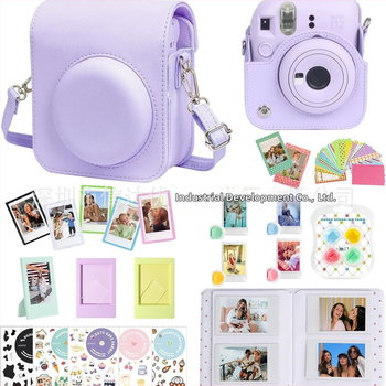 Instax Mini fotoaparato krepšys, 7-in-1 komplektas, PU korpuso, įtraukia mini nuotraukų albumą