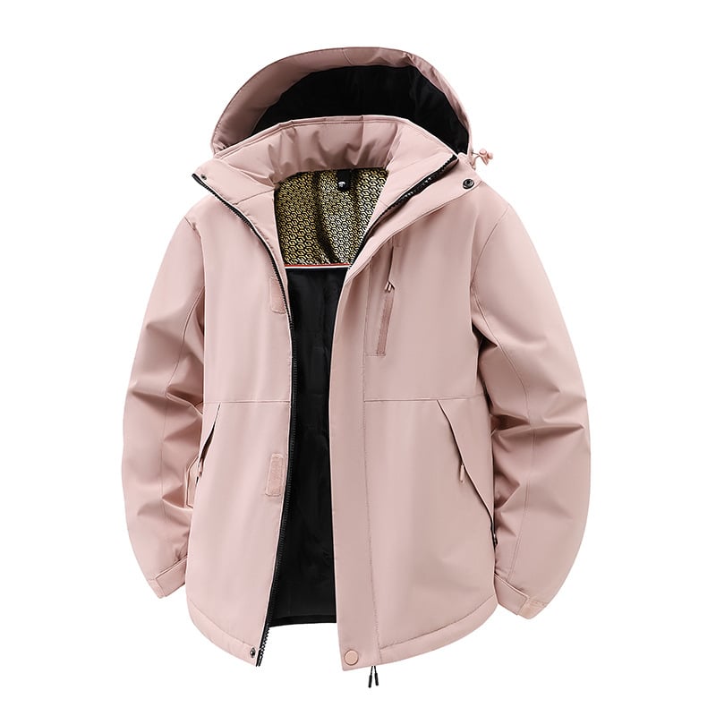 Muška jakna s grafenom, zimska debela jakna s kapuljom, zatvarač, punilo od poliestera, podstava od poliestera