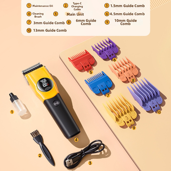 Elektrinis augintinių plaukų kirpimo įrankis šunims ir katėms - ABS korpusas, MS-P1, priežiūros įrankis