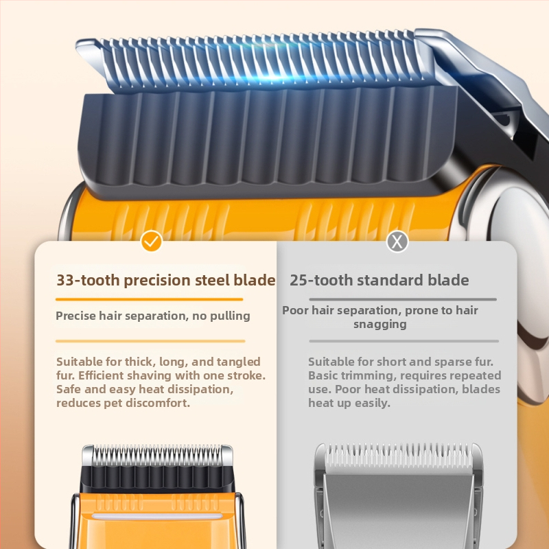 Elektrinis augintinių plaukų kirpimo įrankis šunims ir katėms - ABS korpusas, MS-P1, priežiūros įrankis