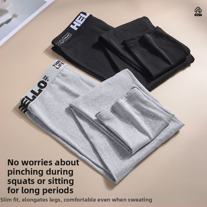 Meeste termilised aluspüksid polüestrist, hingavad, lihtsa kudumi, värviblokk muster, keskjooneline vöökoht