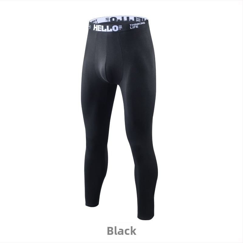 Meeste termilised aluspüksid polüestrist, hingavad, lihtsa kudumi, värviblokk muster, keskjooneline vöökoht