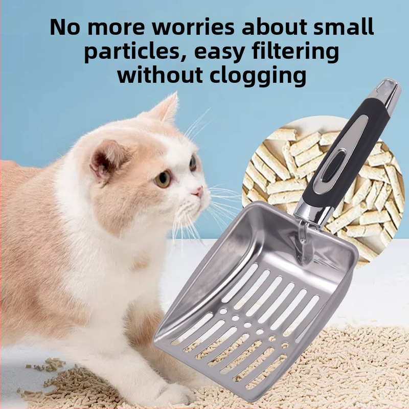 Lopatica od nehrđajućeg čelika za mačji i pseći izmet, alat za čišćenje kućnih ljubimaca, nije uvezeno, dostupna privatna marka