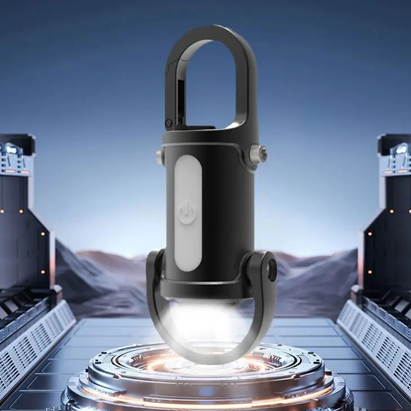 Lanternă LED pentru breloc cu Type-C, COB mini multifuncțională, portabilă pentru rucsac, 5W