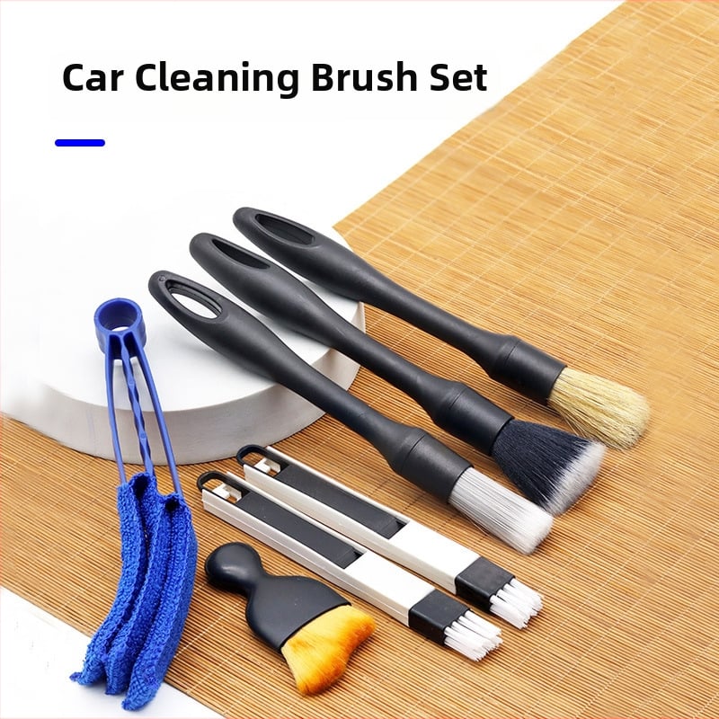 XS automobilio plovimo šepetėlis įtrūkimams ir klimato ventiliacijos angoms – PP medžiaga, dulkių šalinimas