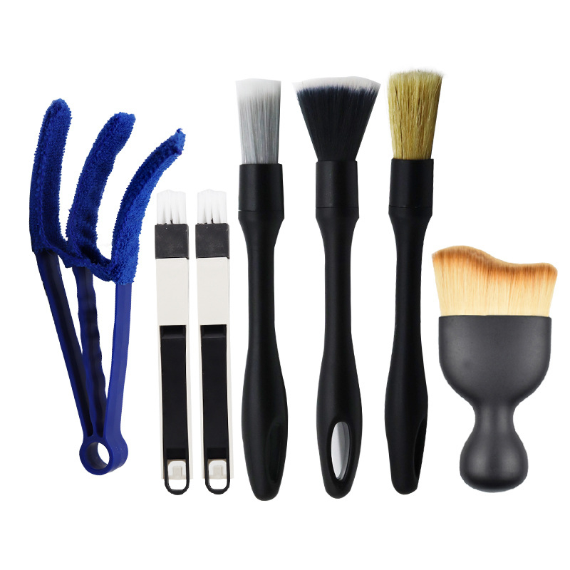 XS automobilio plovimo šepetėlis įtrūkimams ir klimato ventiliacijos angoms – PP medžiaga, dulkių šalinimas