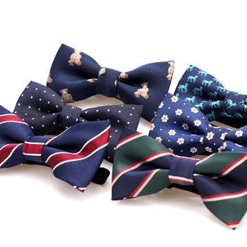 Παιδικό παπιγιόν πολυεστερικό, κορεατικού στυλ, unisex, γεωμετρικό σχέδιο, επίπεδη κεφαλή, ατομικά συσκευασμένο