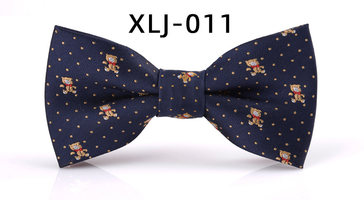 Παιδικό παπιγιόν πολυεστερικό, κορεατικού στυλ, unisex, γεωμετρικό σχέδιο, επίπεδη κεφαλή, ατομικά συσκευασμένο