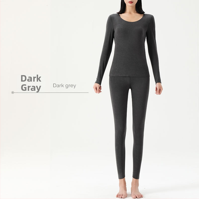 Unisex šiltos apatinės aprangos komplektas su velveto viduje, 90% poliesterio kationinis audinys, storis 251–300 g/m², be siūlių dvigubo sluoksnio konstrukcija, apvalus kaklas, ilgomis rankovėmis viršūnė ir kelnės