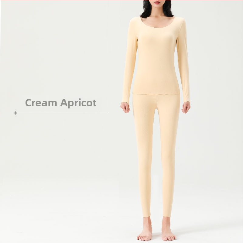 Unisex šiltos apatinės aprangos komplektas su velveto viduje, 90% poliesterio kationinis audinys, storis 251–300 g/m², be siūlių dvigubo sluoksnio konstrukcija, apvalus kaklas, ilgomis rankovėmis viršūnė ir kelnės