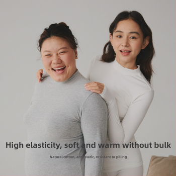 Pilnīgi kokvilnas termiskais tops - apļveida kakls, garas piedurknes, pamata slānis vai var nēsāt arī kā ārējā apģērbs, vienslāņu, 181-200 g/m², 95-100% kokvilna