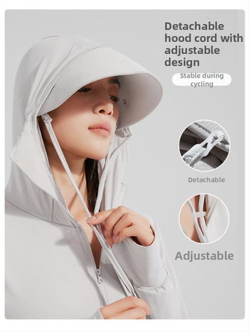 Unisex UPF50+ lagani, prozračni kapuljačasti windbreaker, brzo se suši, za ribolov, vožnju biciklom i planinarenje