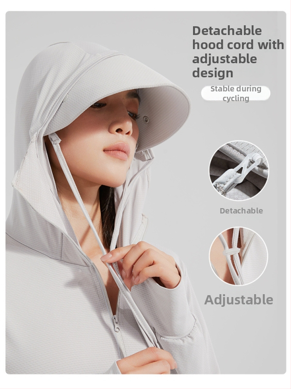 Unisex UPF50+ lagani, prozračni kapuljačasti windbreaker, brzo se suši, za ribolov, vožnju biciklom i planinarenje