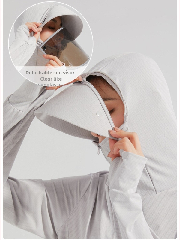 Unisex UPF50+ lagani, prozračni kapuljačasti windbreaker, brzo se suši, za ribolov, vožnju biciklom i planinarenje
