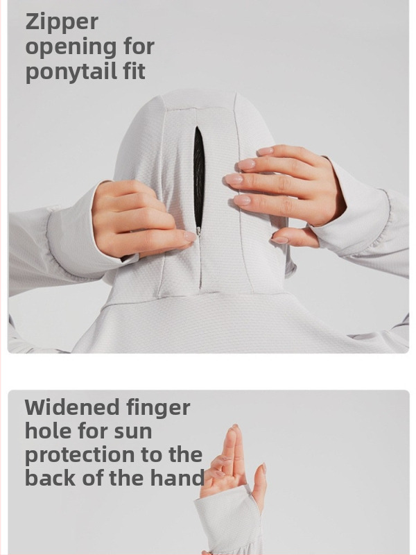 Unisex UPF50+ lagani, prozračni kapuljačasti windbreaker, brzo se suši, za ribolov, vožnju biciklom i planinarenje