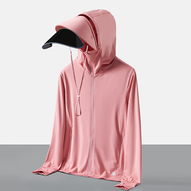 Unisex UPF50+ lagani, prozračni kapuljačasti windbreaker, brzo se suši, za ribolov, vožnju biciklom i planinarenje