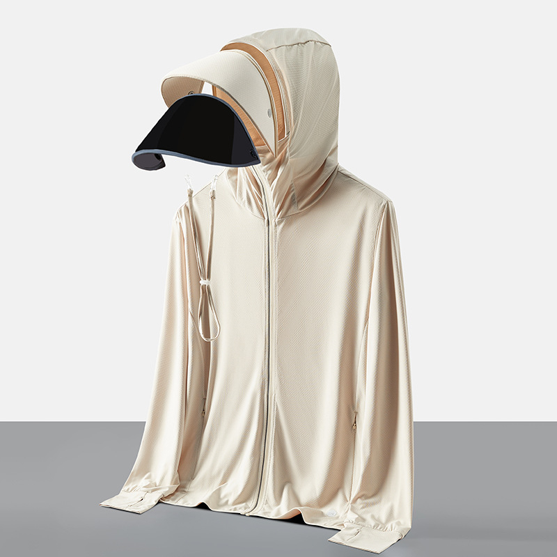 Unisex UPF50+ lagani, prozračni kapuljačasti windbreaker, brzo se suši, za ribolov, vožnju biciklom i planinarenje