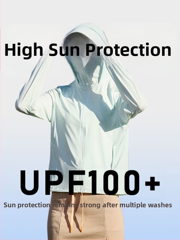 Vanjska vjetrovka za zaštitu od sunca s UPF100+, najlon materijal, prozračna, brzo suši, s kapuljačom