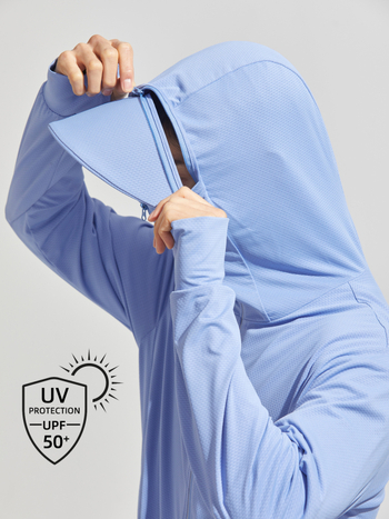 Unisex windbreaker s UV zaštitom, brzo sušenje, prozračnost, kapuljačom koja se može ukloniti
