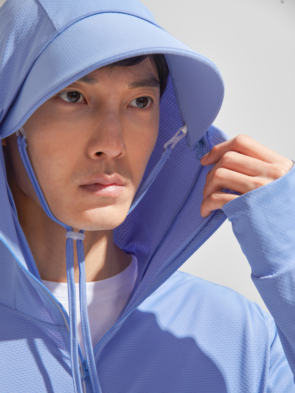 Unisex windbreaker s UV zaštitom, brzo sušenje, prozračnost, kapuljačom koja se može ukloniti